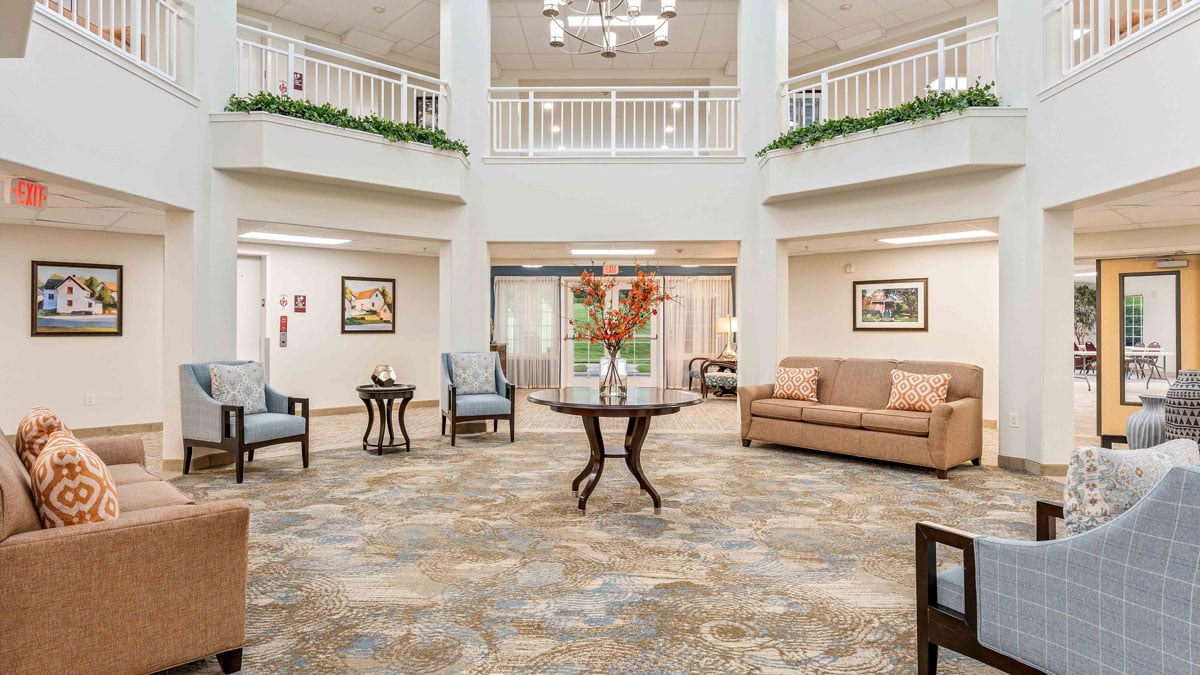 The atrium at Shads Landing