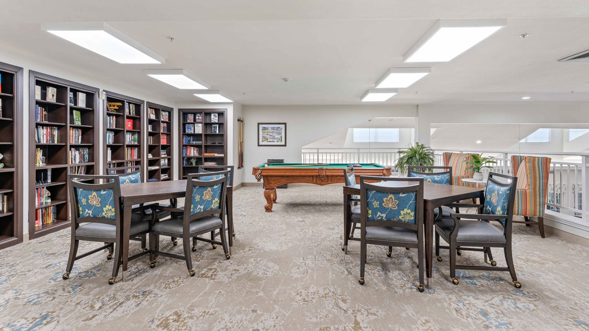 The game room at Shads Landing